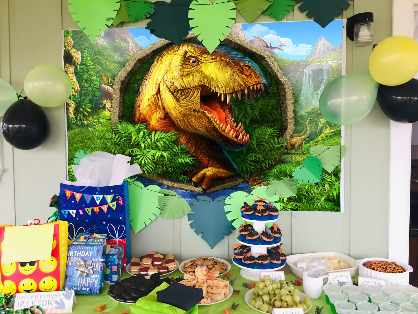 Jurassic Park World Tropical Jungle Dinosaurs Animal Birthday Party Decorations TKH1834