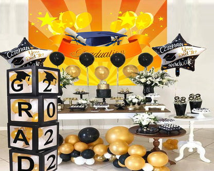 Stage Lighting Graduation Party Backdrop Background for Photography TKH1886