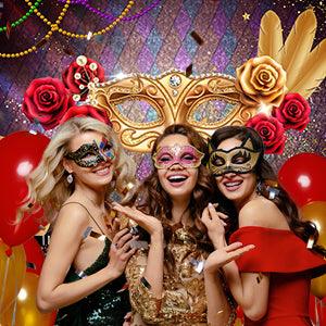 Rose Jewelry Photography Backdrop for Masquerade Ball Party