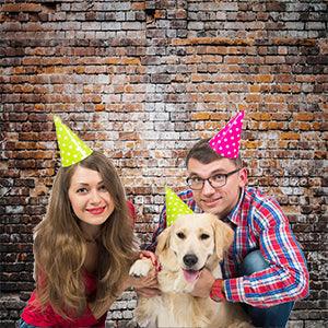 Vintage Brick Wall Backdrops Retro Background for Photography Prop