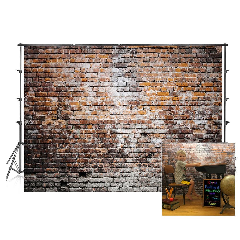 Vintage Brick Wall Backdrops Retro Background for Photography Prop